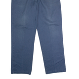 DICKIES Workwear Mens Twill Trousers Blue Regular Straight W38 L34