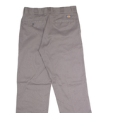 DICKIES 874 Flex Workwear Mens Twill Trousers Grey Classic Straight W32 L32