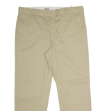 DICKIES 874 Workwear Mens Twill Trousers Beige Classic Straight W42 L32