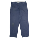 DICKIES 874 Workwear Mens Twill Trousers Blue Classic Straight W36 L30