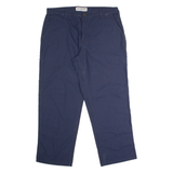 CARHARTT Dungaree Fit Carpenter Workwear Mens Canvas Trousers Blue Straight W38 L30