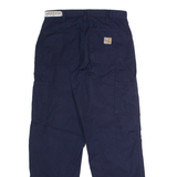 CARHARTT FR Carpenter Workwear Mens Trousers Blue Regular Straight W28 L30