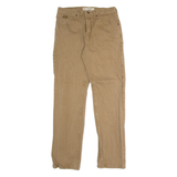 LEE Mens Twill Trousers Brown Regular Straight W34 L34