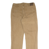 LEE Mens Twill Trousers Brown Regular Straight W34 L34
