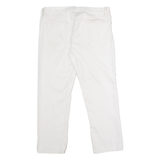 RALPH LAUREN SPORT Womens Trousers White Regular Straight W34 L26