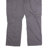 CARHARTT Carpenter Workwear Mens Canvas Trousers Grey Relaxed Straight W42 L30
