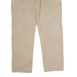 CARHARTT Carpenter Workwear Mens Canvas Trousers Beige Relaxed Straight W42 L32