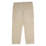 CARHARTT Carpenter Workwear Mens Canvas Trousers Beige Relaxed Straight W42 L32
