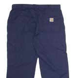 CARHARTT Flame Resistant Workwear Carpenter Mens Trousers Blue Straight W34 L24