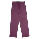 DICKIES Skateboarding Mens Twill Trousers Purple Regular Straight W30 L32
