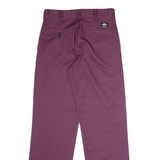 DICKIES Skateboarding Mens Twill Trousers Purple Regular Straight W30 L32