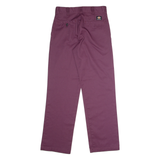 DICKIES Skateboarding Mens Twill Trousers Purple Regular Straight W30 L32