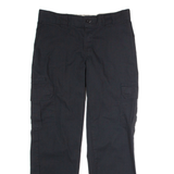 DICKIES Flex Workwear Cargo Mens Trousers Black Regular Straight W34 L32