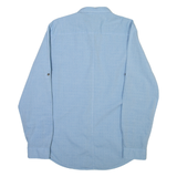 CALVIN KLEIN Mens Plain Shirt Blue Long Sleeve M
