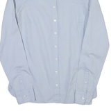 TOMMY HILFIGER Womens Plain Shirt Blue Long Sleeve S