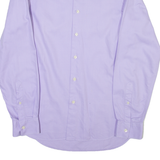 CALVIN KLEIN Mens Shirt Purple Striped Long Sleeve M