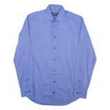 TOMMY HILFIGER Mens Plain Shirt Blue Long Sleeve M