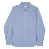 LEVI'S Mens Plain Shirt Blue Long Sleeve S