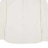 KICKERS Mens Plain Shirt Beige Long Sleeve L