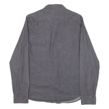 LEE Mens Plain Shirt Black Long Sleeve S