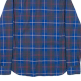 LEVI'S Mens Flannel Shirt Blue Check Long Sleeve S