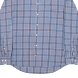 TOMMY HILFIGER New York Fit Mens Shirt Blue Check Long Sleeve L