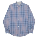 TOMMY HILFIGER New York Fit Mens Shirt Blue Check Long Sleeve L