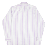 KANDAHAR Mens Shirt Purple Striped Long Sleeve XL