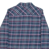 HELLY HANSEN Womens Shirt Blue Check Long Sleeve S