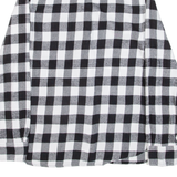 GAP Womens Flannel Shirt White Gingham Long Sleeve S