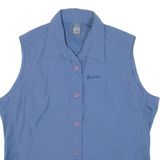 ODLO Womens Plain Shirt Blue Sleeveless L