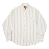 CALL UP Mens Shirt Pink Striped Long Sleeve M