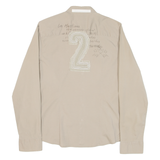 LA MARTINA Womens Plain Shirt Beige Long Sleeve S