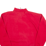 DISNEY Minnie Mouse Womens Sweatshirt Red 1/4 Zip ONE SIZE