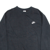 NIKE Womens Sweatshirt Black L