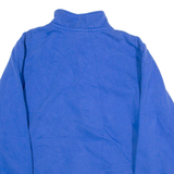 NIKE Mens Sweatshirt Blue 1/4 Zip S