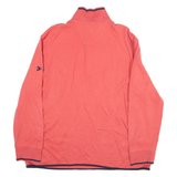 NAUTICA Mens Sweatshirt Pink 1/4 Zip XL