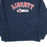 JANSPORT Liberty University Mens Sweatshirt Blue 1/4 Zip USA XL