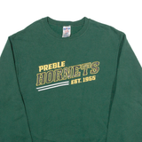 JERZEES Preble Hornets Mens Sweatshirt Green 90s S