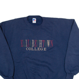 RUSSELL ATHLETIC Elizabethtown University Womens Sweatshirt Blue USA 2XL
