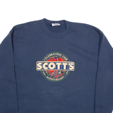 Scott's Womens Sweatshirt Blue 90s XL