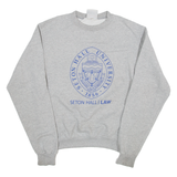CHAMPION Seton Hall University Mens Sweatshirt Grey 80s USA S