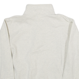 CHAMPION Hood College Mens Sweatshirt Grey 1/4 Zip 80s USA M