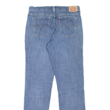 LEVI'S 505 Womens Jeans Blue Regular Straight Stone Wash W29 L32