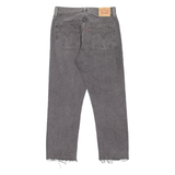 LEVI'S 501 Jeans Womens Grey Regular Straight W28 L26