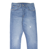 LEVI'S 501S Jeans Premium Womens Blue Skinny Straight Stone Wash W27 L28