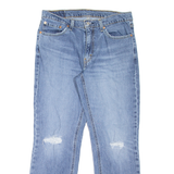 LEVI'S 541 Jeans Distressed Mens Blue Athletic Tapered Stone Wash W33 L30