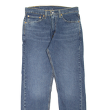 LEVI'S 505 Jeans Mens Blue Regular Straight Stone Wash W34 L32