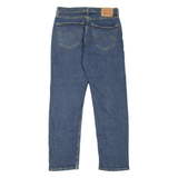 LEVI'S 505 Jeans Mens Blue Regular Straight Stone Wash W34 L32