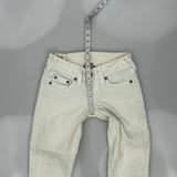 Made In Usa True Religion Jeans - 27W UK 6 White Cotton Blend
